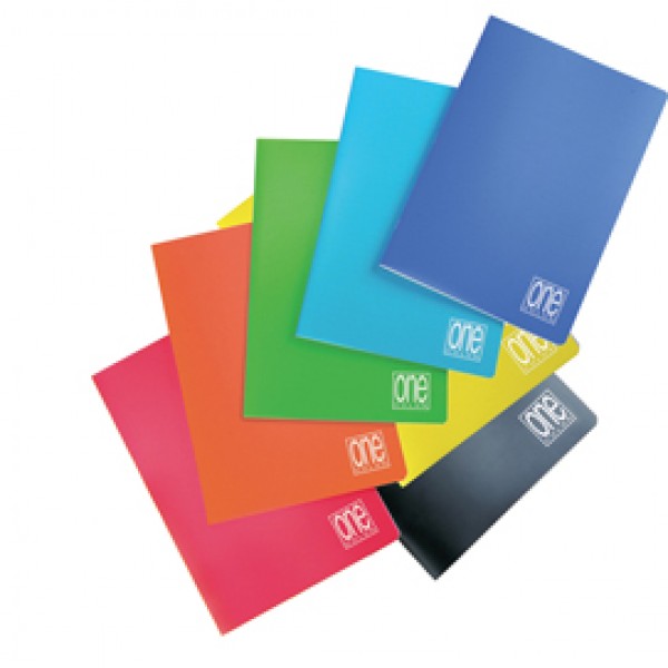 Maxiquaderno One Color - A4 - punto metallico - quadretto 5 mm c/margine - 20 fogli - 80 gr - copertina PPL - Blasetti