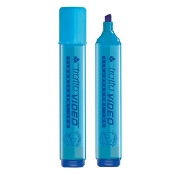 Evidenziatore Tratto Video - punta a scalpello - tratto da 1,0mm-5,0mm - azzurro - Tratto Evidenziatore Tratto Video - punta a scalpello - tratto da 1,0mm-5,0mm - azzurro - Tratto