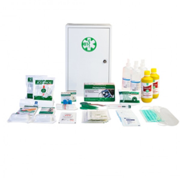 Armadietto di pronto soccorso 102/M - 46x30x14 cm - metallo - oltre 3 persone - bianco - PVS Armadietto di pronto soccorso 102/M - 46x30x14 cm - metallo - oltre 3 persone - bianco - PVS