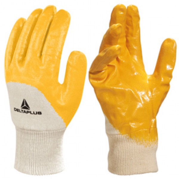 Guanti da lavoro pesante NI015 - nitrile leggero - taglia 09 - giallo - Deltaplus Guanti da lavoro pesante NI015 - nitrile leggero - taglia 09 - giallo - Deltaplus