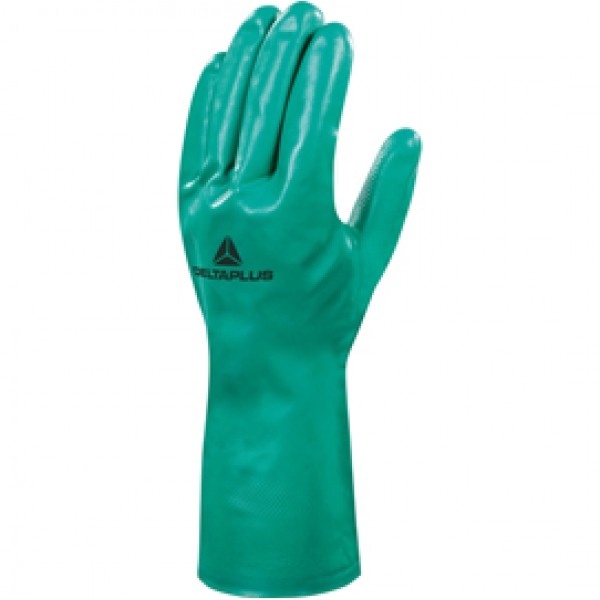 Guanti da lavoro industriale Nitrex VE801 - nitrile floccato cotone - taglia 10 - verde - Deltaplus Guanti da lavoro industriale Nitrex VE801 - nitrile floccato cotone - taglia 10 - verde - Deltaplus
