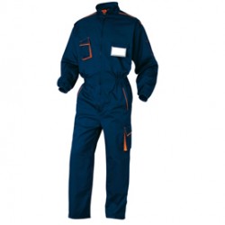 Tuta da lavoro Panostyle® M6COM - sargia/poliestere/cotone - taglia L - blu/arancio - Deltaplus