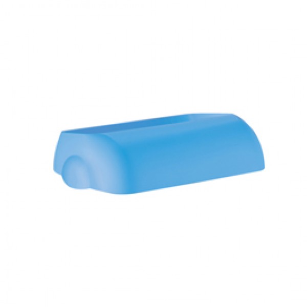 Coperchio per cestino gettacarte Soft Touch - 33,5x22,5x9 cm - 23 L - azzurro - Mar Plast