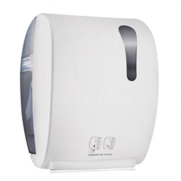 Dispenser elettronico asciugamani Kompatto Advan 875 - 32x22,4x40,5 cm - bianco - Mar Plast