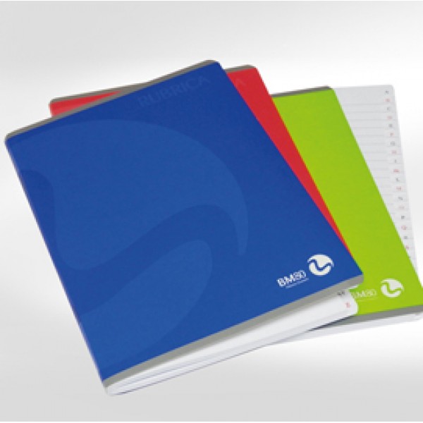 Rubrica con punto metallico - 1 rigo - 150 x 210mm - 80gr - 60 fogli - BM Rubrica con punto metallico - 1 rigo - 150 x 210mm - 80gr - 60 fogli - BM