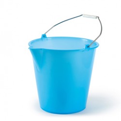 Secchio con becco - in politene - 12 L - azzurro - PerfettoFactory
