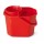 Secchio con strizzatore - PPL riciclabile - 12 L - rosso - PerfettoFactory