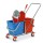 Carrello per pulizie Tucson - 50 L - 78 x 41 x 89cm - rosso/blu - PerfettoFactory