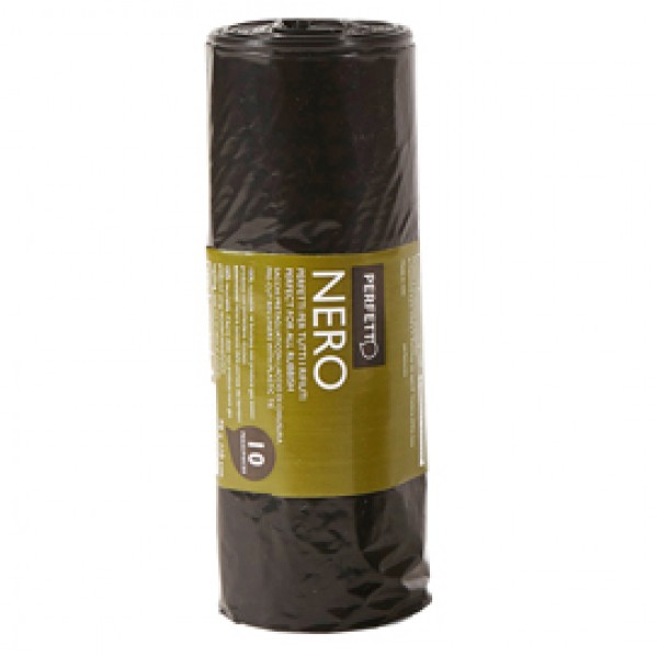 Sacchi per rifiuti Classic - 70 x 110 cm - 116 L - 20 micron - nero - Perfetto - rotolo da 10 sacchetti Sacchi per rifiuti Classic - 70 x 110 cm - 116 L - 20 micron - nero - Perfetto - rotolo da 10 sacchetti