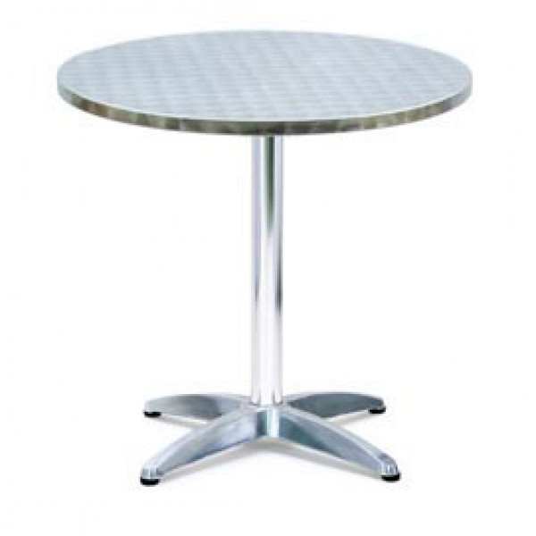 Tavolo bar - tondo - diametro 70 cm - altezza 70 cm - alluminio/acciaio - Serena Group