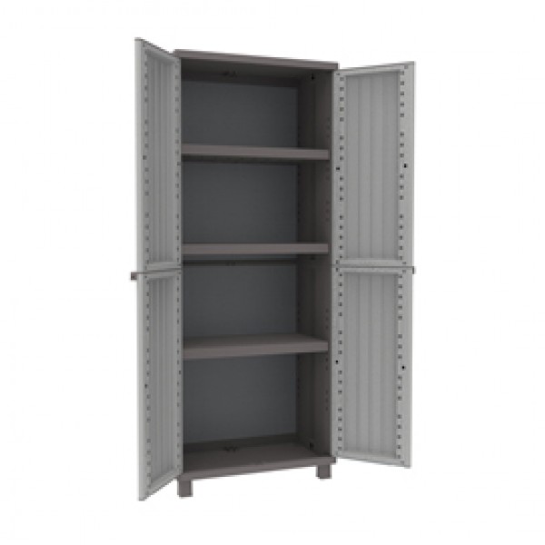 Armadio JWood 268 - 2 ante - PPL - effetto legno - 68x37,5x170 cm - grigio tortora - Terry Armadio JWood 268 - 2 ante - PPL - effetto legno - 68x37,5x170 cm - grigio tortora - Terry