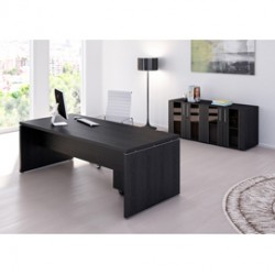 Scrivania direzionale Prestige - 180x90x74 cm - nero venato - Artexport