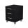 Cassettiera Prestige - 3 cassetti - con ruote -  41,8 x 52 x 61,5 cm - nero venato - Artexport