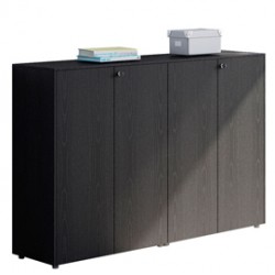 Coppia Prestige - mobili medi a giorno - 162,8x43x119,8 cm - nero venato - Artexport