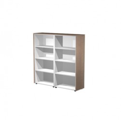 Coppia mobili medio alti a giorno Prestige - 162,8x43x158,2 cm - ciliegio arabis - Artexport