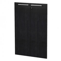 Coppia ante Prestige - melaminico - per mobile medio - 80x115,4 cm - spessore 18 mm - nero venato - Artexport