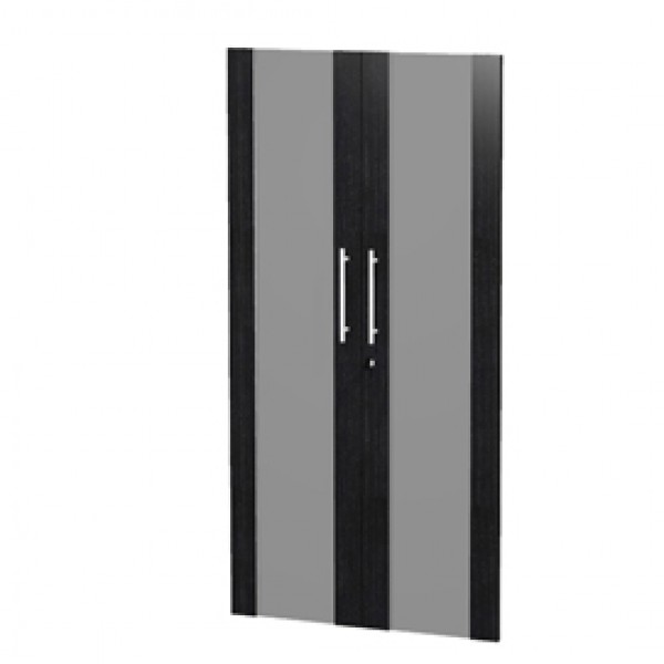 Coppia ante Prestige - vetro/melaminico - per mobile medio/alto - 80x153,8 cm - spessore 18 mm - nero venato - Artexport Coppia ante Prestige - vetro/melaminico - per mobile medio/alto - 80x153,8 cm - spessore 18 mm - nero venato - Artexport