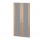 Coppia ante Prestige - vetro/melaminico x mobile medio/alto - 80x153,8 cm - spessore 18 mm - ciliegio arabis - Artexport