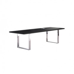 Tavolo riunioni Prestige Metal - 220x100x74 cm - nero venato - Artexport