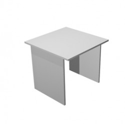 Scrivania Easy - lineare - 80x80x72 cm - grigio - Artexport