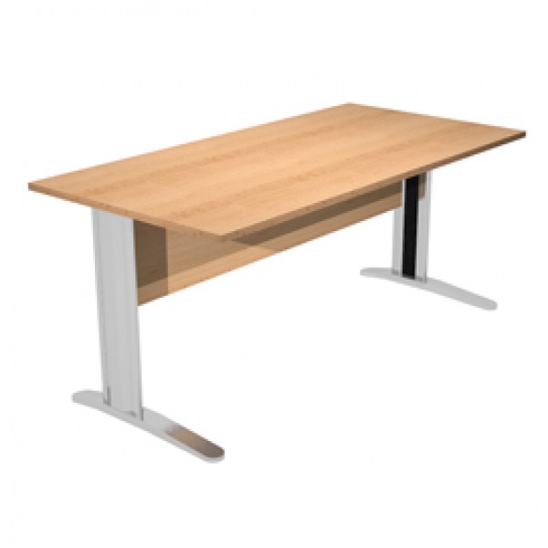 Scrivania Easy fianchi verniciati effetto cromato - lineare - 140 x 80 x 72 cm - faggio - Artexport Scrivania Easy fianchi verniciati effetto cromato - lineare - 140 x 80 x 72 cm - faggio - Artexport