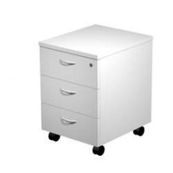 Cassettiera Easy - 3 cassetti - con ruote - 41,8 x 52 x 59,5 cm - grigio - Artexport