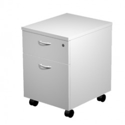 Cassettiera Easy - 1 cassetto + 1 classificatore - con ruote - 41,8  x 52 x 59,5 cm - grigio - Artexport