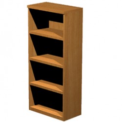 Mobile Easy - alto a giorno - 80x35x180 cm - noce chiaro - Artexport