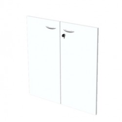 Coppia ante Easy - in melaminico - per mobile basso - 80x67 cm - spessore 18 mm - bianco - Artexport