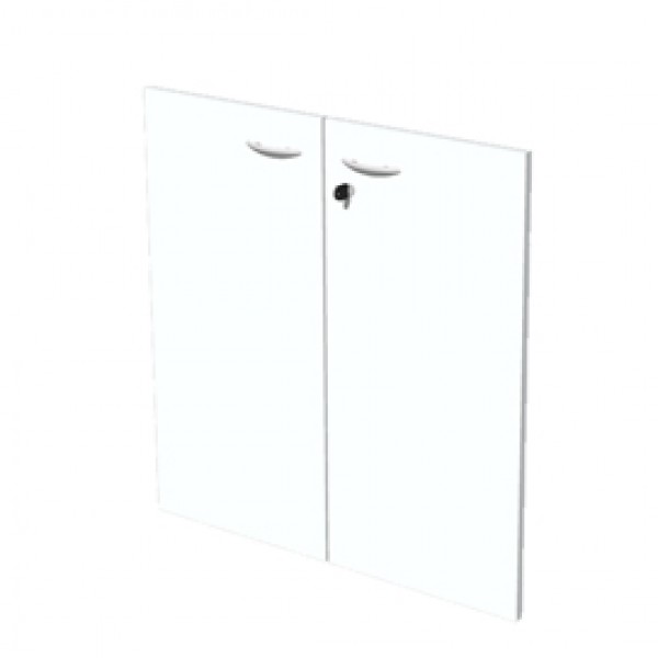 Coppia ante Easy - in melaminico - per mobile basso - 80x67 cm - spessore 18 mm - bianco - Artexport Coppia ante Easy - in melaminico - per mobile basso - 80x67 cm - spessore 18 mm - bianco - Artexport