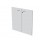 Coppia ante Easy - in melaminico - per mobile basso - 80x67 cm - spessore 18 mm - grigio - Artexport