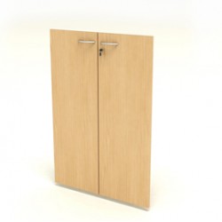 Coppia ante Easy - in melaminico - per mobile medio - 80x115 cm - spessore 18 mm - faggio - Artexport