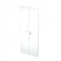 Coppia ante Easy - in melaminico - per mobile alto - 80x175 cm - spessore 18 mm - bianco - Artexport