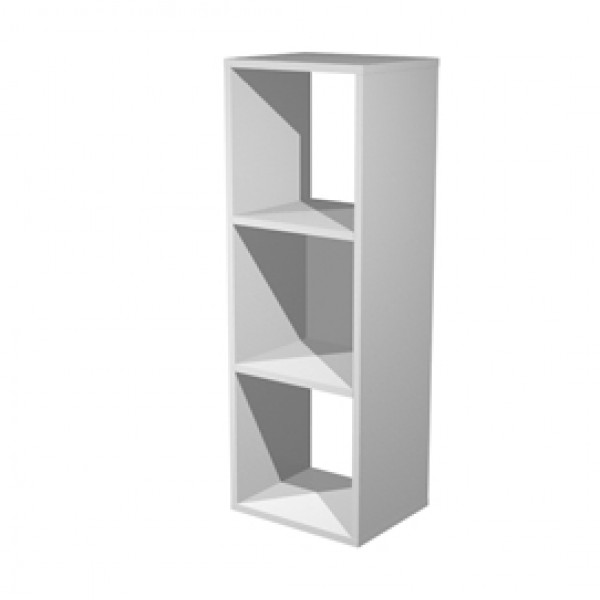 Libreria casellario Rainbow - 3 caselle - 35,9x29,2x103,9 cm - grigio alluminio - Artexport