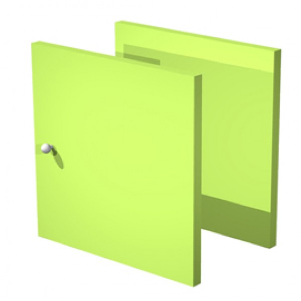 Coppia ante Rainbow - 32,2x32,1 cm - per libreria - verde neon - Artexport Coppia ante Rainbow - 32,2x32,1 cm - per libreria - verde neon - Artexport