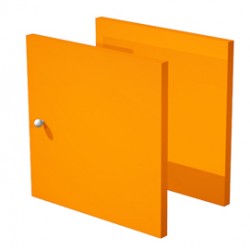 Coppia ante Rainbow - 32,2x32,1 cm - per libreria - arancio - Artexport