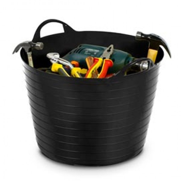 Cestone Flexy - 40 L - diametro 48 cm - H 37,5 cm - nero - CEP Cestone Flexy - 40 L - diametro 48 cm - H 37,5 cm - nero - CEP