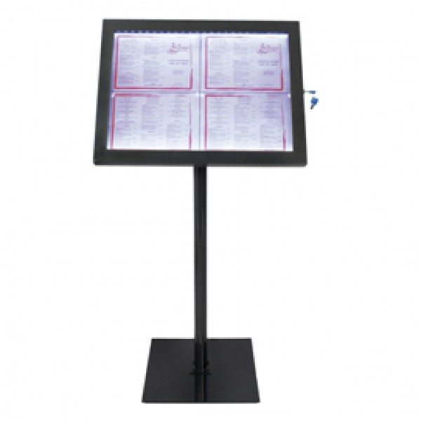 Espositore a LED per esterni/interni - display 4xA4 - Securit Espositore a LED per esterni/interni - display 4xA4 - Securit