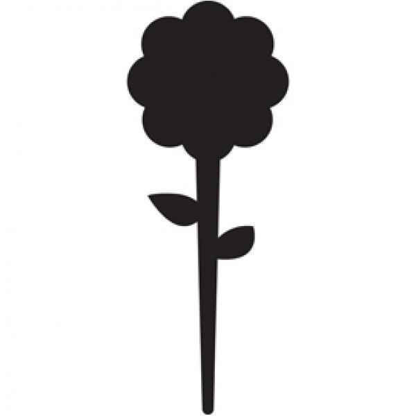 Silhouette Tags - formato fiore - 15x25 cm - nero - Securit - set 5 pezzi Silhouette Tags - formato fiore - 15x25 cm - nero - Securit - set 5 pezzi