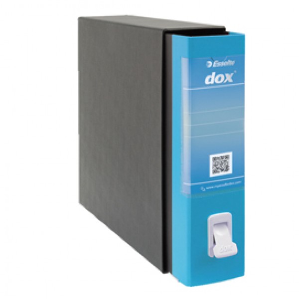 Registratore Dox 2 - dorso 8 cm - protocollo 23x34 cm - azzurro capri - Esselte Registratore Dox 2 - dorso 8 cm - protocollo 23x34 cm - azzurro capri - Esselte
