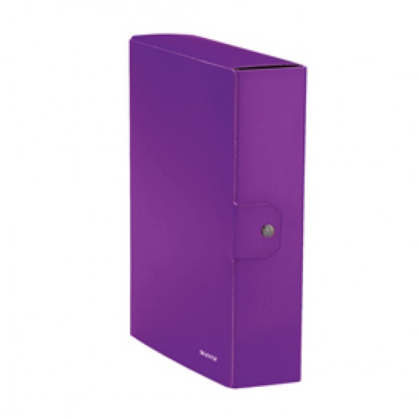Scatola progetto WOW - dorso 8 cm - viola metallizzato - Leitz Scatola progetto WOW - dorso 8 cm - viola metallizzato - Leitz