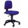 Sedia operativa A41B - senza braccioli - blu - Unisit