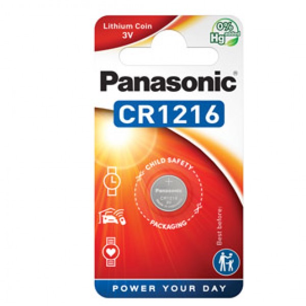Micropila CR1216 - litio - Panasonic - blister 1 pezzo