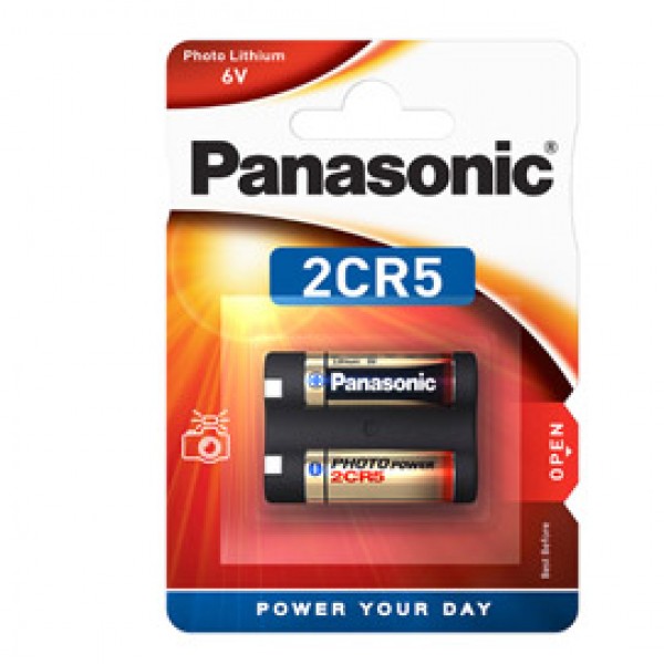 Micropila 2CR5 Photo - litio - Panasonic - blister 1 pezzo Micropila 2CR5 Photo - litio - Panasonic - blister 1 pezzo