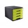 Cassettiera Mydesk - 29,5x38,5x28,2 cm - 4 cassetti da 4,5 cm - grigio/verde - Arda