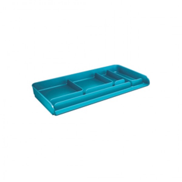Vaschetta portacancelleria Mydesk - 26,1x12,5x2,8 cm - turchese - Arda Vaschetta portacancelleria Mydesk - 26,1x12,5x2,8 cm - turchese - Arda