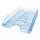 Vaschetta portacorrispondenza Sunrise - 33,5x25,4x7 cm - 23x32 cm - azzurro trasparente - Arda