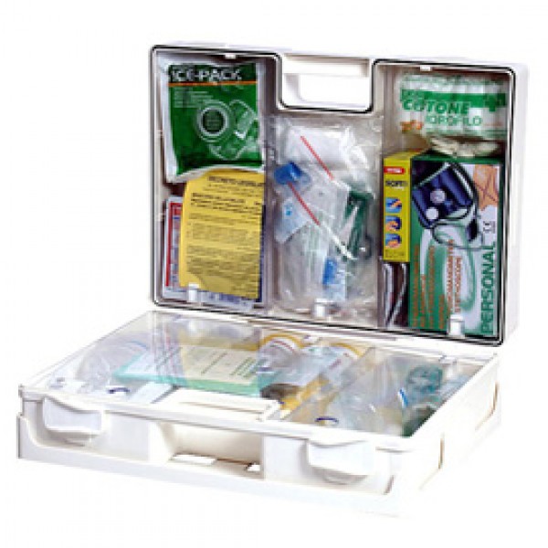 Valigetta di pronto soccorso Multisan - 44,3x33,8x14,7 cm - HACCP - oltre 3 persone - bianco - PVS Valigetta di pronto soccorso Multisan - 44,3x33,8x14,7 cm - HACCP - oltre 3 persone - bianco - PVS