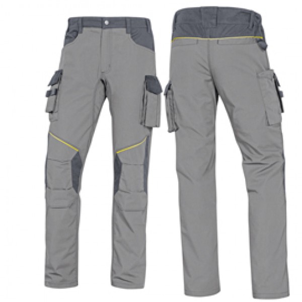 Pantalone da lavoro Mach 2 Corporate - twill/poliestere/cotone - taglia XL - grigio chiaro/grigio scuro - Delta Plus