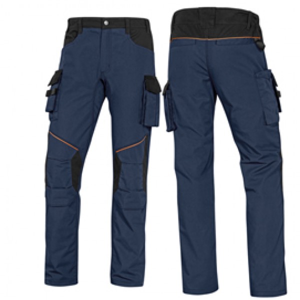 Pantalone da lavoro Mach 2 Corporate - twill/poliestere/cotone - taglia XL - blu/nero - Deltaplus